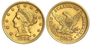 2.5 Dólar Estados Unidos de América (1776 - ) Oro 