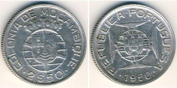 2,5 Escudo Mozambico Argento 