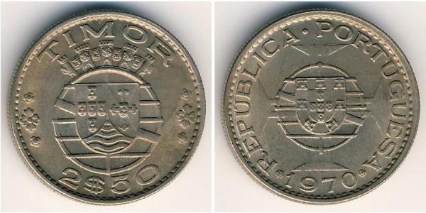 2,5 Escudo Timor-Leste (1702 - 1975) / Portugal Copper/Nickel 