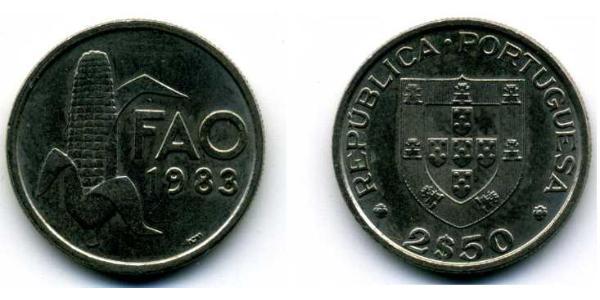 2,5 Escudo République portugaise (1975 - ) Cuivre/Nickel 