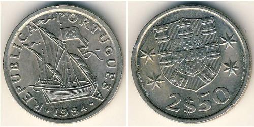 2,5 Escudo Republica Portuguesa (1975 - ) Níquel/Cobre 