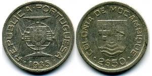 2,5 Escudo Mozambique Plata 