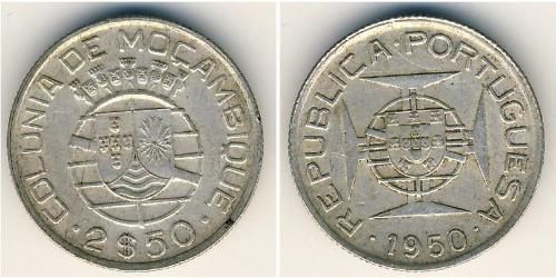 2,5 Escudo Mozambique Plata 