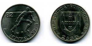 2,5 Escudo Portogallo (1975 - ) Rame/Nichel 