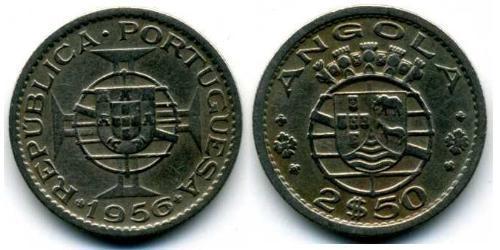 2,5 Escudo Portogallo / Portuguese Angola (1575-1975) Rame/Nichel 