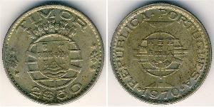 2,5 Escudo Portogallo / Timor Est (1702 - 1975) Rame/Nichel 