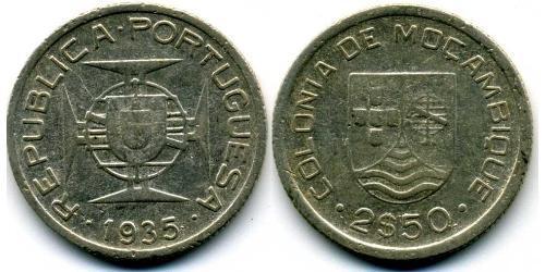 2,5 Escudo Mosambik Silber 