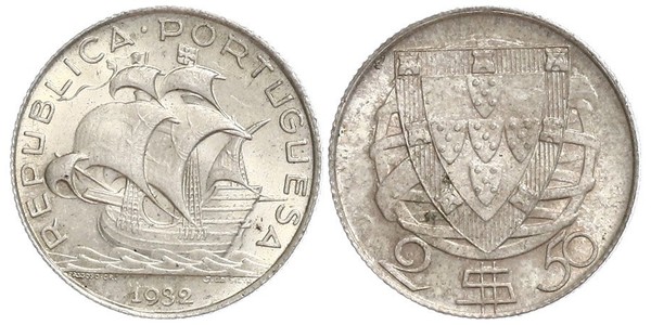 2,5 Escudo Portuguese Republic - Ditadura Nacional (1926 - 1933) / 葡萄牙  