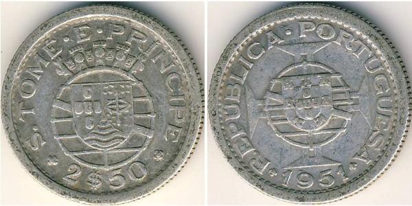 2,5 Escudo 圣多美和普林西比 銀 