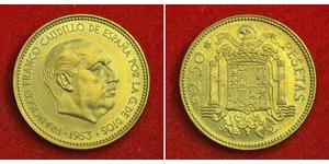 2.5 Peseta España Aluminio/Bronce Francisco Franco(1892 – 1975)