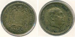 2.5 Peseta Spanien Bronze/Aluminium Francisco Franco(1892 – 1975)