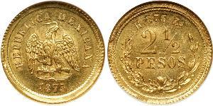 2.5 Peso United Mexican States (1867 - ) Gold 