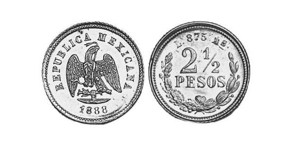 2.5 Peso United Mexican States (1867 - ) Gold 