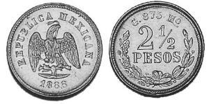 2.5 Peso Mexique (1867 - ) Or 