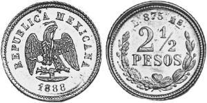 2.5 Peso Messico (1867 - ) Oro 