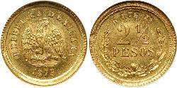 2.5 Peso México (1867 - ) Oro 