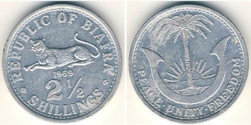 2.5 Shilling Republic of Biafra (1967-1970) Alluminio 