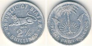 2.5 Shilling Republic of Biafra (1967-1970) Aluminio 