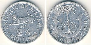 2.5 Shilling Republic of Biafra (1967-1970) Aluminium 