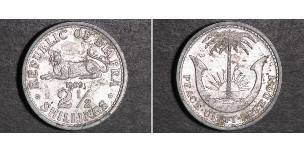 2.5 Shilling Republic of Biafra (1967-1970) Aluminium 