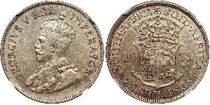 2.5 Shilling Afrique du Sud Argent George V (1865-1936)