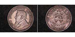 2.5 Shilling Afrique du Sud Argent Paul Kruger (1825 - 1904)