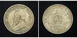 2.5 Shilling Afrique du Sud Argent Paul Kruger (1825 - 1904)