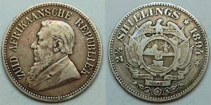 2.5 Shilling Afrique du Sud Argent Paul Kruger (1825 - 1904)
