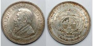 2.5 Shilling Afrique du Sud Argent Paul Kruger (1825 - 1904)