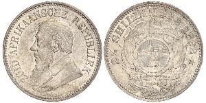 2.5 Shilling Afrique du Sud Argent Paul Kruger (1825 - 1904)