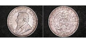 2.5 Shilling Afrique du Sud Argent Paul Kruger (1825 - 1904)