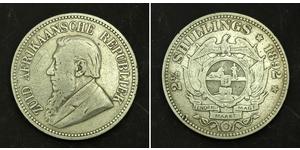 2.5 Shilling Afrique du Sud Argent Paul Kruger (1825 - 1904)