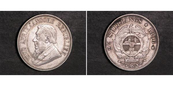 2.5 Shilling Afrique du Sud Argent Paul Kruger (1825 - 1904)