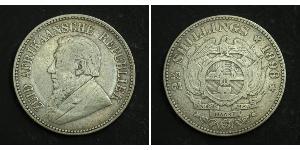 2.5 Shilling Sudafrica Argento Paul Kruger (1825 - 1904)