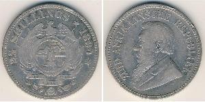 2.5 Shilling Sudafrica Argento Paul Kruger (1825 - 1904)
