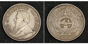 2.5 Shilling Sudafrica Argento Paul Kruger (1825 - 1904)