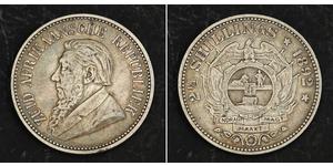 2.5 Shilling Sudafrica Argento Paul Kruger (1825 - 1904)