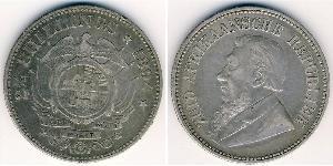 2.5 Shilling Sudafrica Argento Paul Kruger (1825 - 1904)