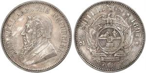 2.5 Shilling Sudafrica Argento Paul Kruger (1825 - 1904)