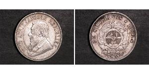 2.5 Shilling Sudafrica Argento Paul Kruger (1825 - 1904)