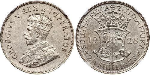 2.5 Shilling Sudafrica Argento Giorgio V (1865-1936)