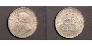 2.5 Shilling Sudáfrica Plata Paul Kruger (1825 - 1904)