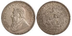 2.5 Shilling Sudáfrica Plata Paul Kruger (1825 - 1904)