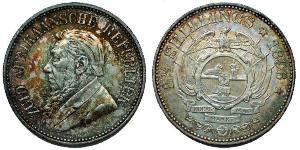 2.5 Shilling Südafrika Silber Paul Kruger (1825 - 1904)