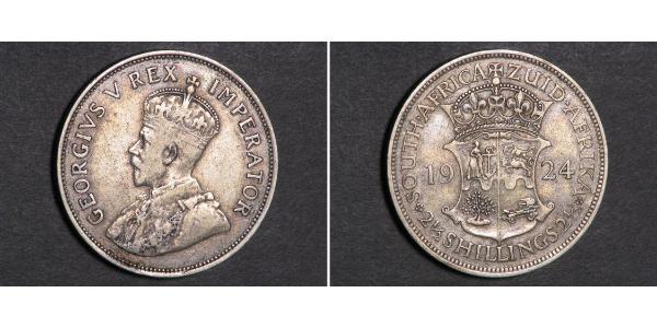 2.5 Shilling South Africa 銀 乔治五世  (1865-1936)