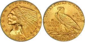 2.5 Долар США (1776 - ) Золото 