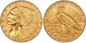 2.5 Долар США (1776 - ) Золото 