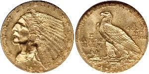 2.5 Долар США (1776 - ) Золото 