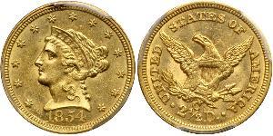 2.5 Долар США (1776 - ) Золото 