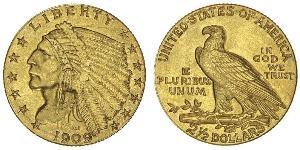 2.5 Долар США (1776 - ) Золото 